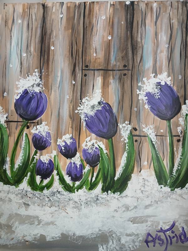 Paint Nite: Frosted Tulips